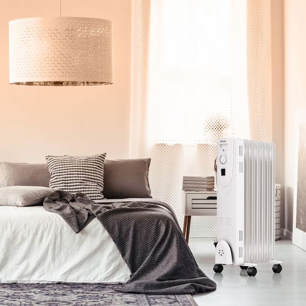 Costway Portable 1500-Watt Electric Oil-Filled Heater Radiator Space Heater  with 3 Heating Modes EP24688US - The Home Depot