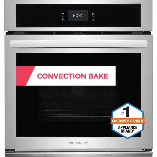Frigidaire 27 in. Single Electric Built-In Wall Oven with Convection in Stainless Steel