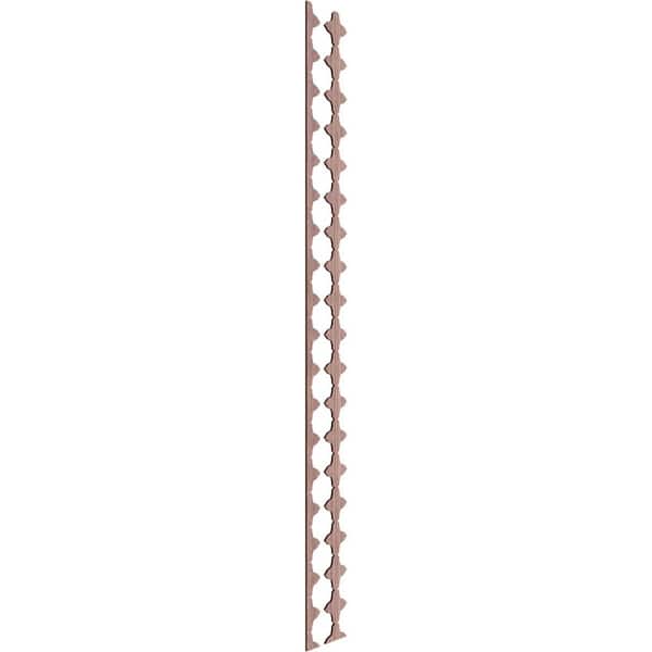 Ekena Millwork Pandora 94 in. H x 0.375 in. W Slatwall Panels in Walnut 17-Pack