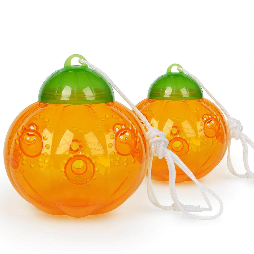 Aspectek Fruit Fly Trap, Pumpkin Shape Flies Traps, Pack of 2