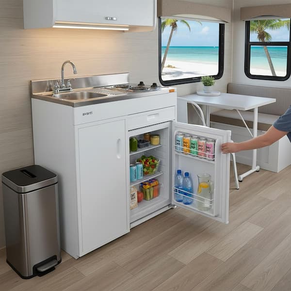 Avanti 36 in. Compact Miniature Kitchen, in White CK3616 - The
