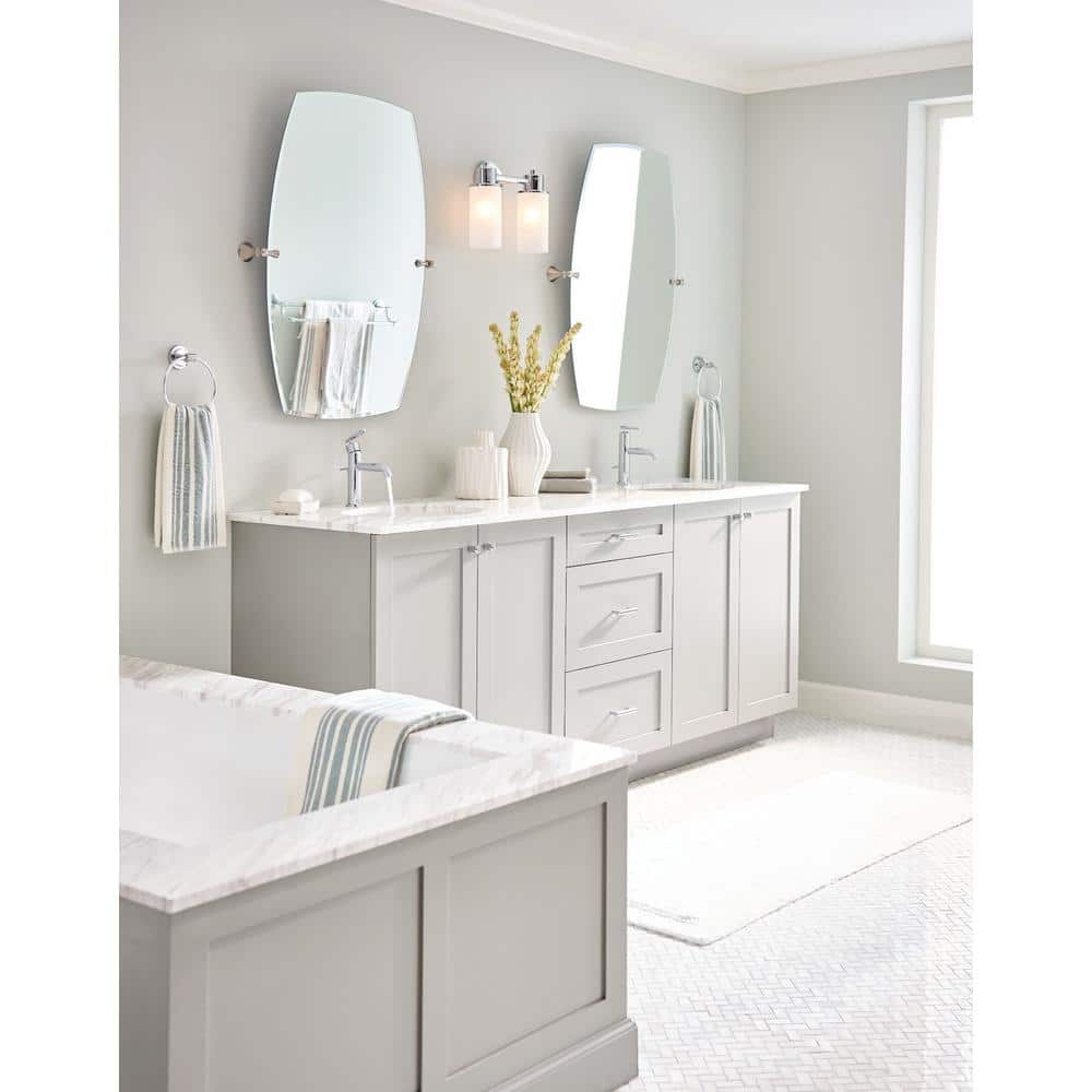 Sleek Modern Chrome Single-Handle 8'' Bathroom Faucet