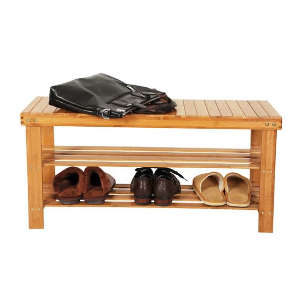 Winston Porter 6 Pair Bamboo Shoe Storage Bench & Reviews