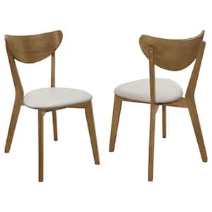 Kersey Collection Chestnut/Cappuccino Wooden Dining Chair (Set of 2)