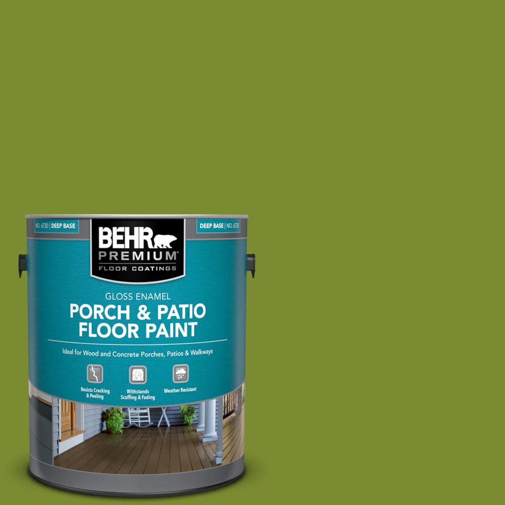 1 gal. #P360-7 Sassy Grass Gloss Enamel Interior/Exterior Porch and Patio Floor Paint price history on PriceWatchPro