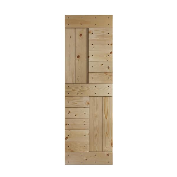 COAST SEQUOIA INC S Series 30 in. x 84 in. Unfinished DIY Knotty Wood Barn Door Slab