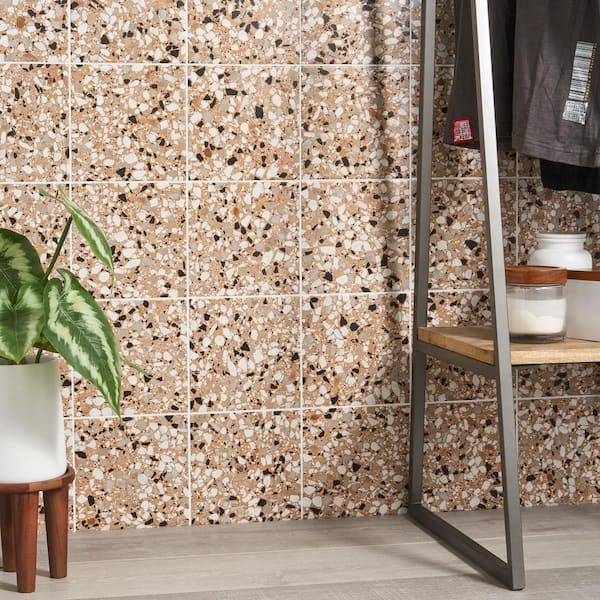 Grain Terracotta 7.87 in. x 7.87 in. Matte Porcelain Floor and Wall Tile (12.48 sq. ft./Case)