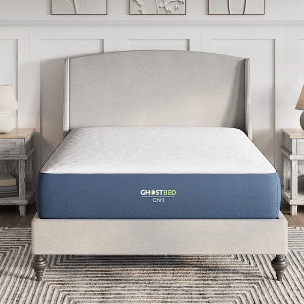 GHOSTBED Chill Queen Medium 11in Gel Memory Foam and Mattress in a Box