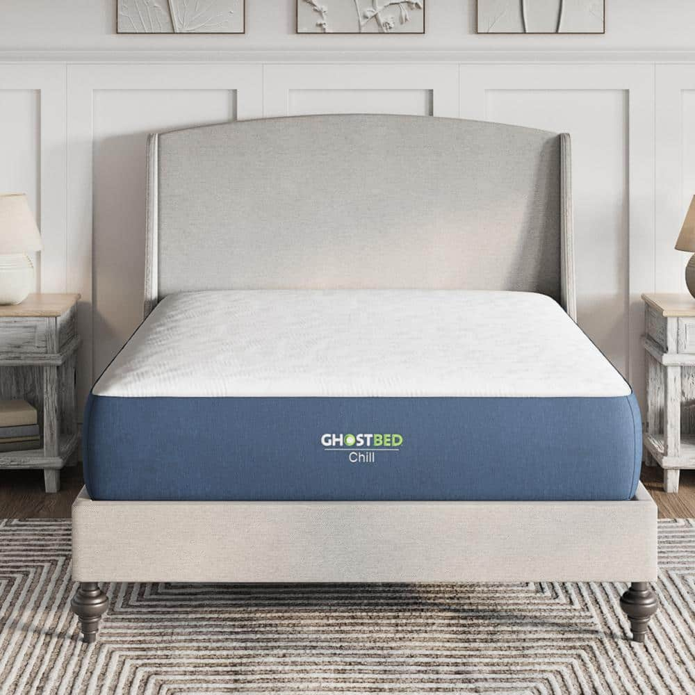 GHOSTBED Chill King Medium 11in Gel Memory Foam and Mattress in a Box ...