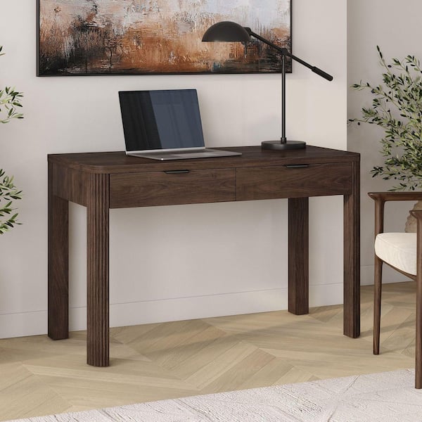 Meyer&Cross Lonsdale 47.5 in. Alder Brown Writing Desk OF2359