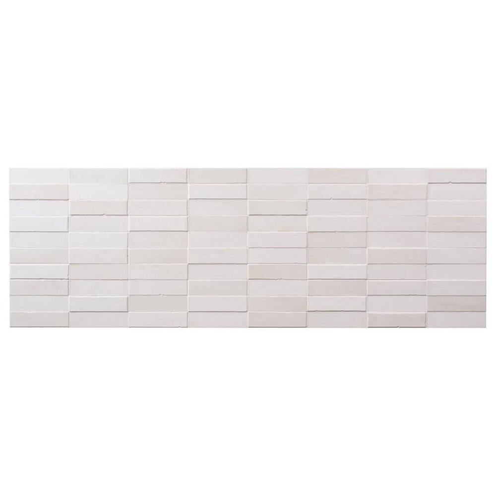 Mira Linen White 4 in. x 0.43 in. Textured Matte Ceramic Wall Tile Sample price history on PriceWatchPro