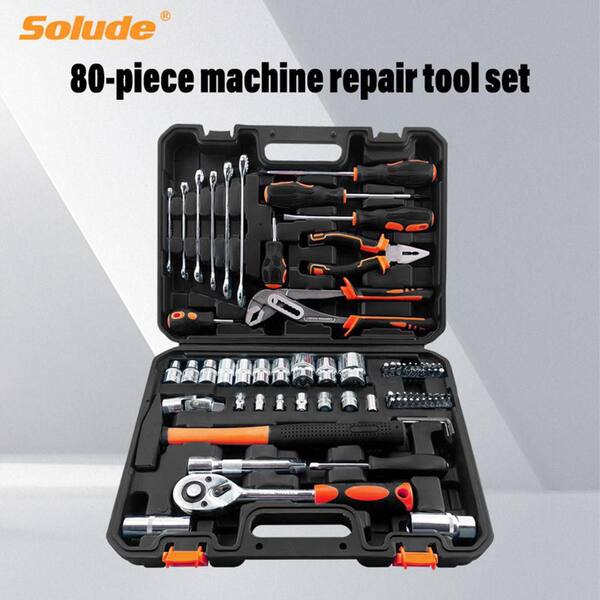 MYWISH 80-Piece Home Tool Kit with Hard Shell Carrier SF-STT-080Q