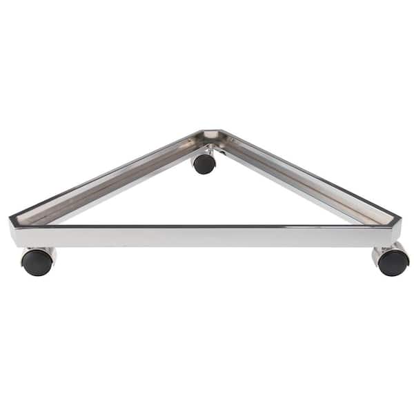 Econoco - 24 in. Chrome Grid Panel Triangle Base