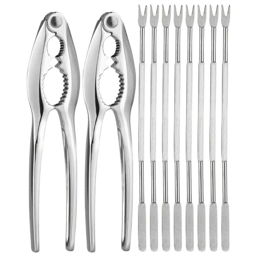 10-Piece Crab and Lobster Crackers with Picks Set Stainless Steel and Zinc Alloy for Shellfish and Nuts price history on PriceWatchPro
