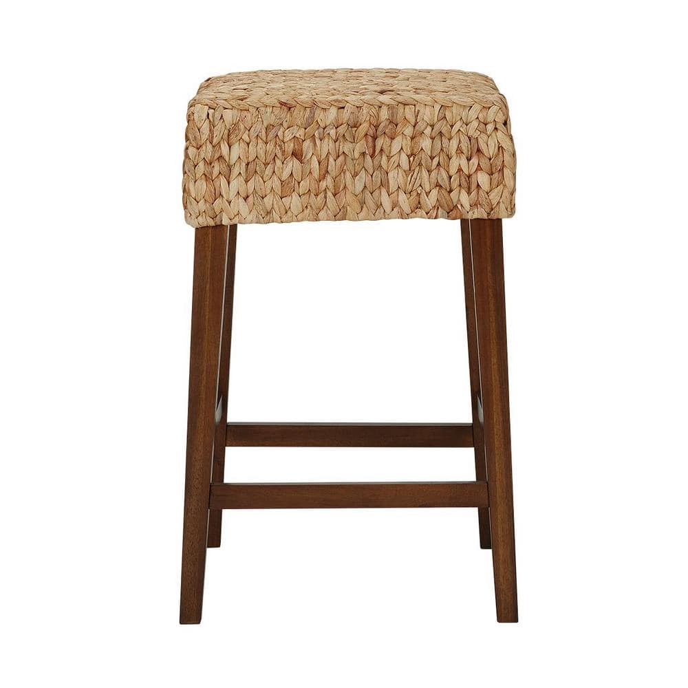 Home Decorators Collection Walnut Finish Backless Counter Stool