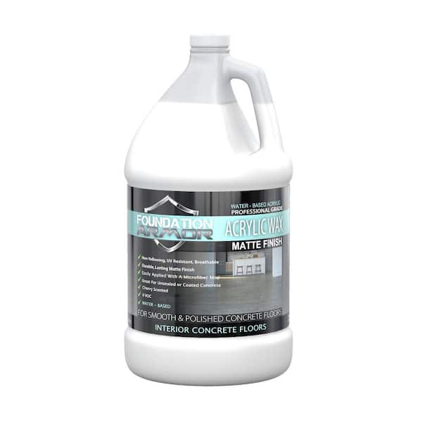 Foundation Armor Armor Wax-Matte 1 GAL Matte Water Based Concrete Floor Wax