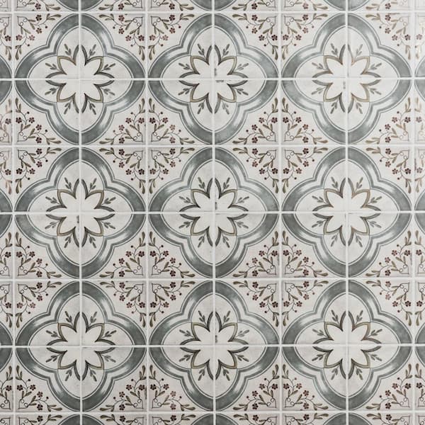 Ivy Hill Tile Paula Purroy Catalan Blossom 5.11 in. x 5.11 in. Matte Ceramic Wall Tile (6.02 sq. ft./Case)