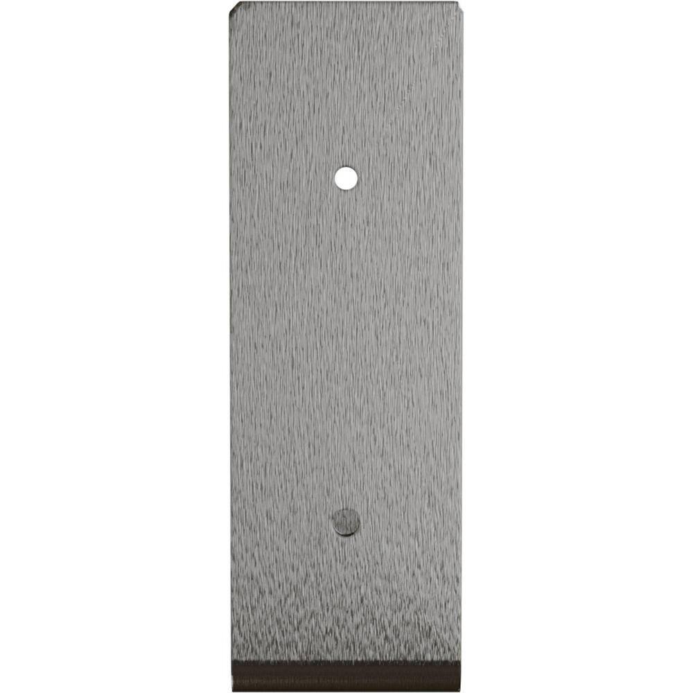 Urban Industrial 6" Stainless Steel Shelf Bracket for Modern Decor