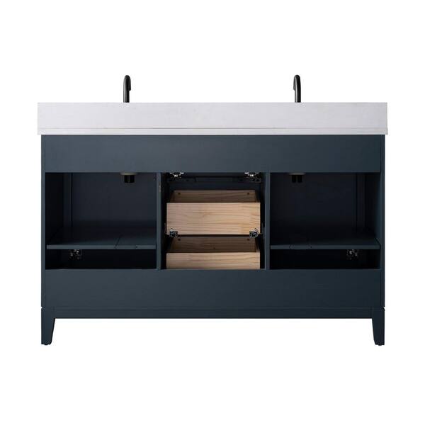 Vanity Art 54 in. W x 22 in. D Double Sink Freestanding