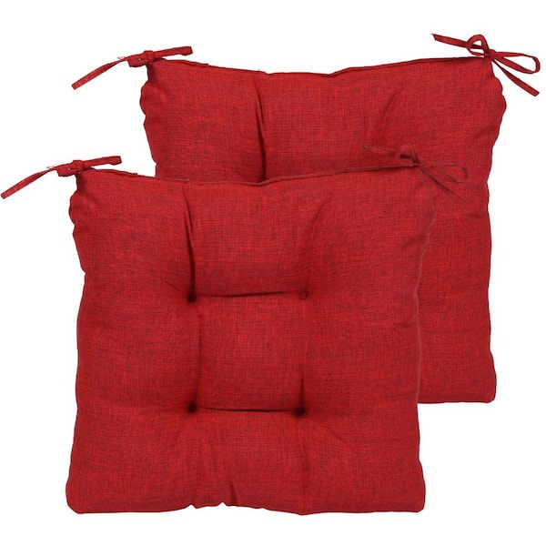 Aoodor 20 in. W x 18 in. D Rectangular Outdoor Dining Seat Cushion (Set of 2)