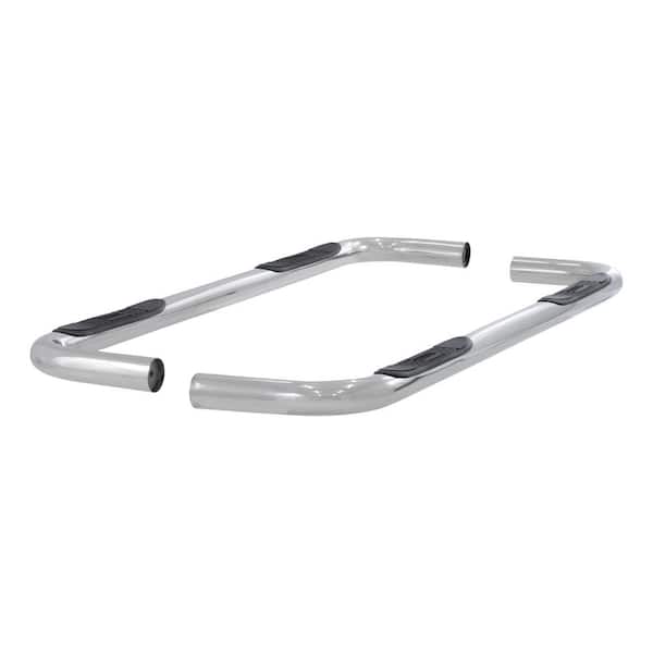 Aries 3-Inch Round Polished Stainless Steel Nerf Bars, No-Drill, Select Chevrolet Suburban