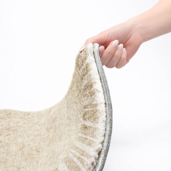 Dream Shag Premium Machine Washable Abstract ADS668 Beige 9 ft. x 12 ft. Area Rug