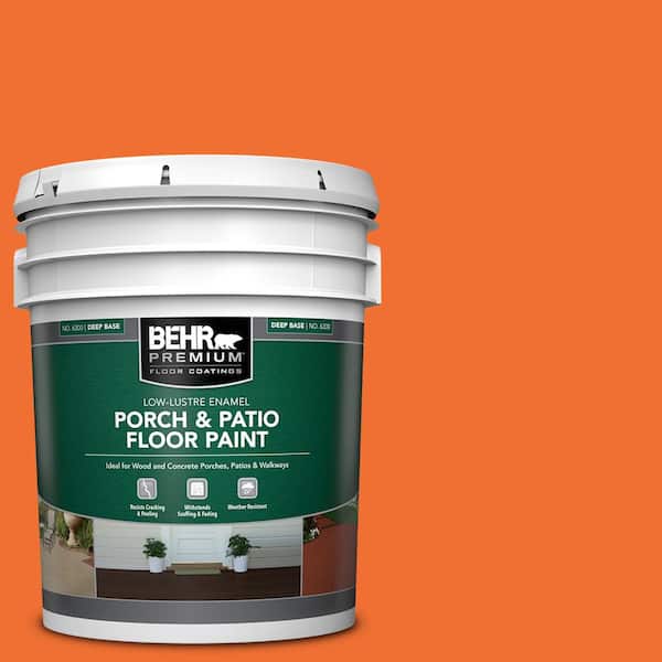 BEHR PREMIUM 5 gal. #S-G-240 Dragon Fire Low-Lustre Enamel Interior/Exterior Porch and Patio Floor Paint