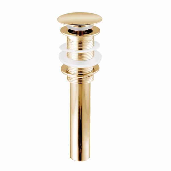 RENOVATORS SUPPLY MANUFACTURING Glass Vessel Sink Oversized Pop-Up Sink Drain in Brass