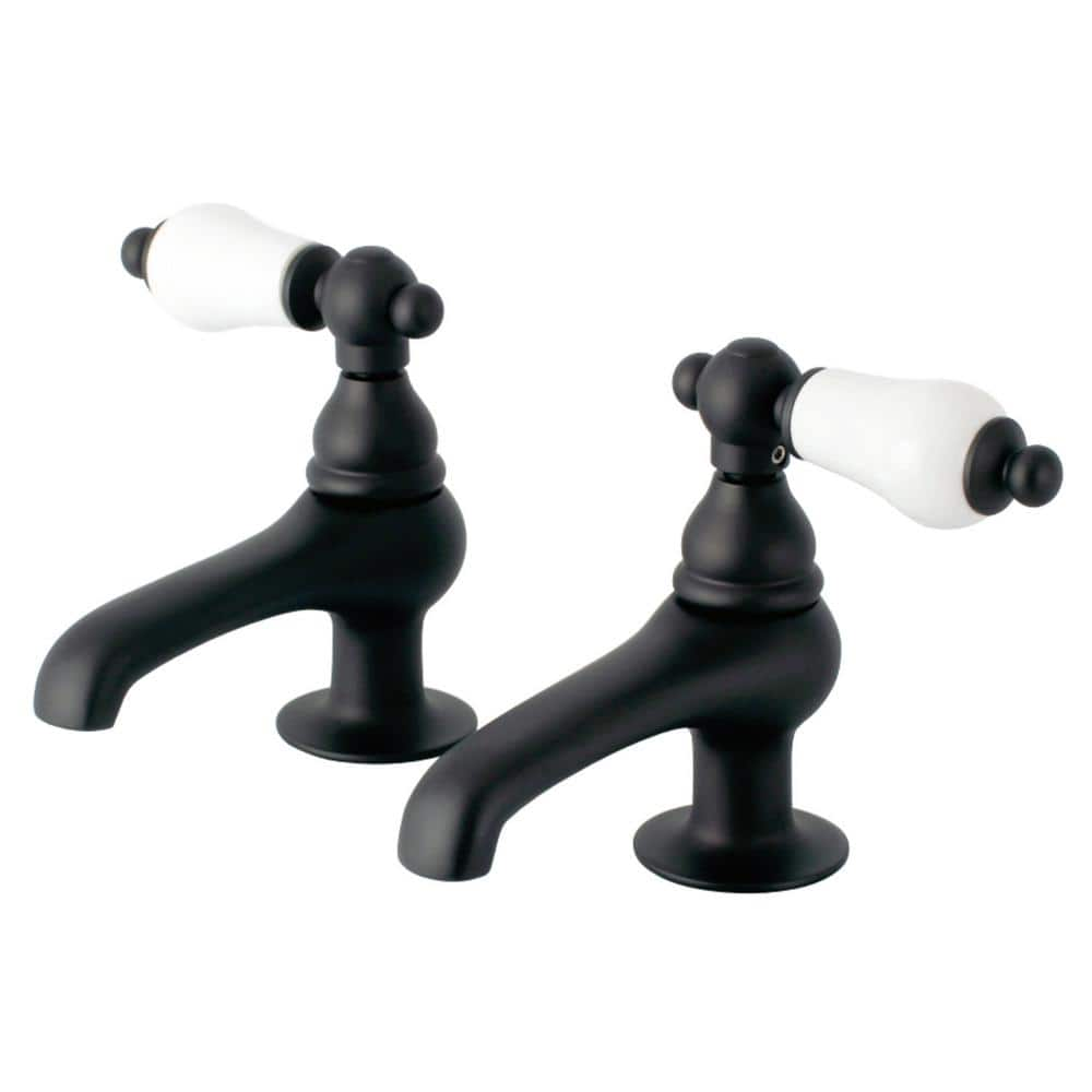 Kingston Brass Vintage Old-Fashion Basin Tap 4 in. Centerset 2-Handle Bathroom Faucet in Oil Rubbed Bronze