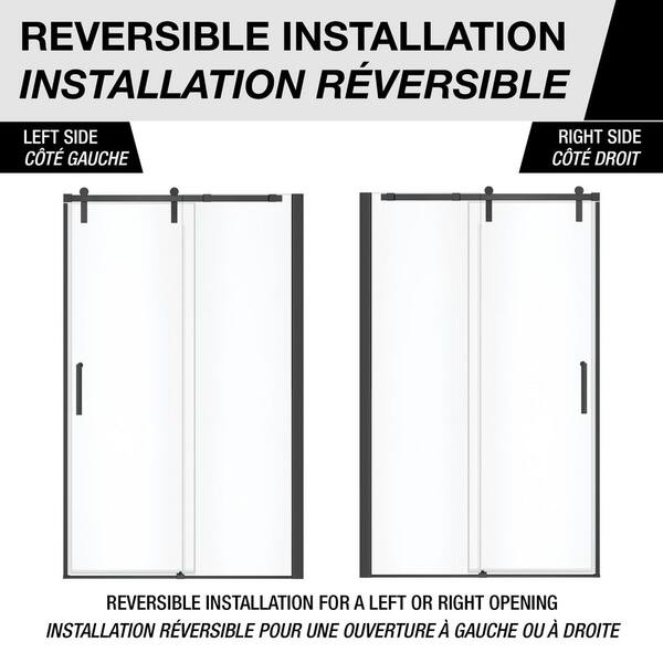 MAAX Outback 58 1/2 in. W x 57 in. H 8mm Sliding Tub Door for