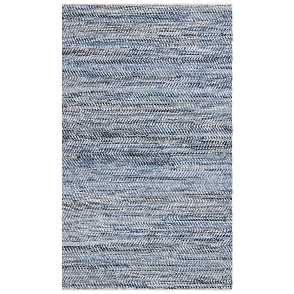 Natura 8 ft. x 10 ft. Blue/Light Gray Chevron Striped Distressed Area Rug price history on PriceWatchPro