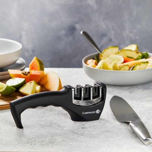 STONE  3-in-1 ライナー付き Cuisine::pro ID3 Ceramic Manual 3-Step Knife Sharpener 1029309