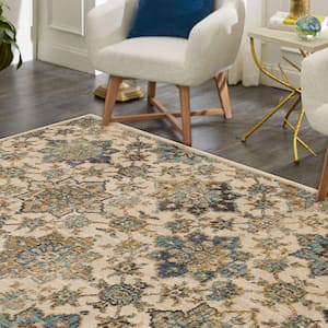 Isabella Oyster 10 ft. x 12 ft. 11 in. Abstract Area Rug