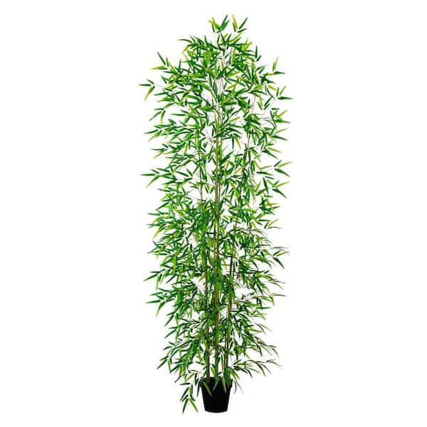 Nearly Natural 9 ft. Artificial Green Bamboo Tree