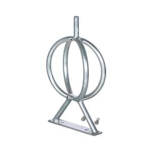 Galvanized Bicycle Rack 5.31 in. x 12.75 in. x 22.5 in.