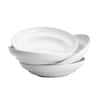Over and Back 40 fl. Oz. White porcelain Pasta Bowls (Set of 4) 810178 -  The Home Depot