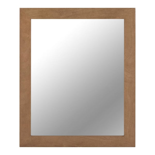 Home Decorators Collection 25.67 in. W x 31.38 in. H Rectangular Framed Wall Bath Vanity Mirror in Sand