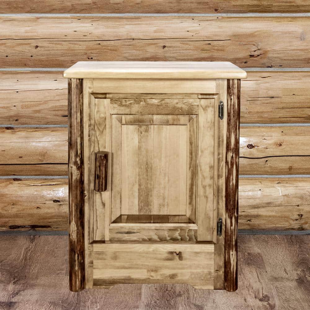 Glacier Country 24" Pine Wood Accent Cabinet with Adjustable Shelves