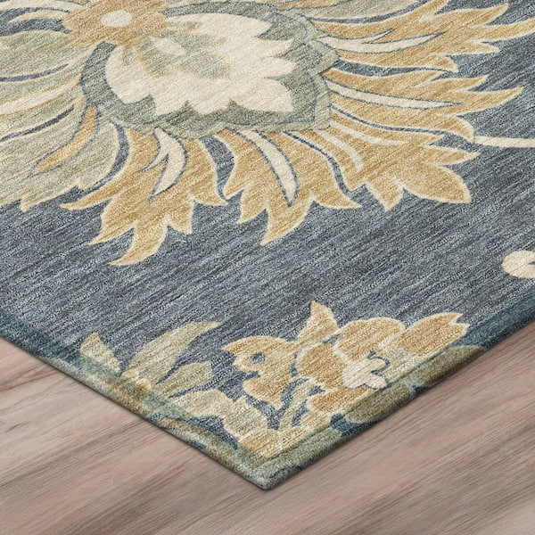 Chantille Machine Washable Indoor/Outdoor Abstract ACN3133 Pewter 5 ft. x 7 ft. 6 in. Area Rug