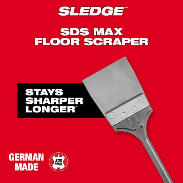 Flooring and Other Materials 2-Inch Head Width by 12-Inch Overall Length Simpson Strong Tie CHMXSC20012 SDS-Max Scraper for Removing Tile
