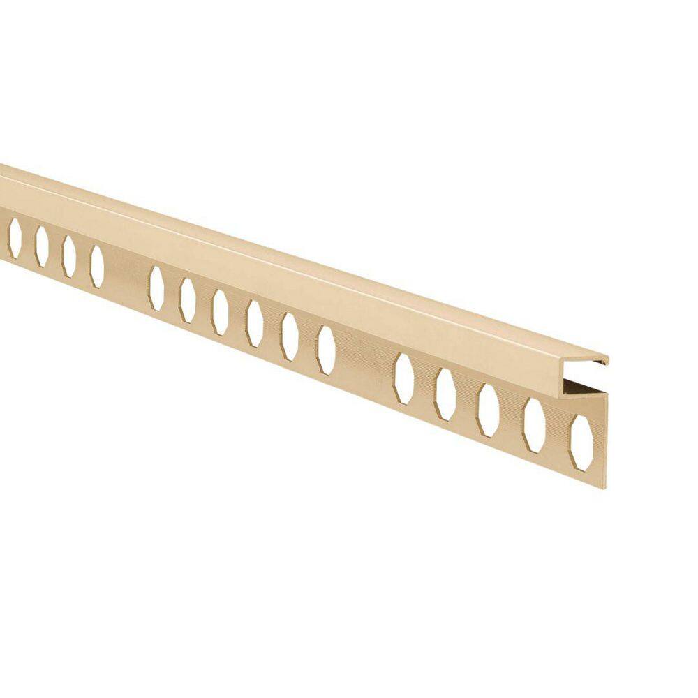 Novolistel 3 Matt Gold 3/8 in. x 98-1/2 in. Aluminum Tile Edging Trim price history on PriceWatchPro