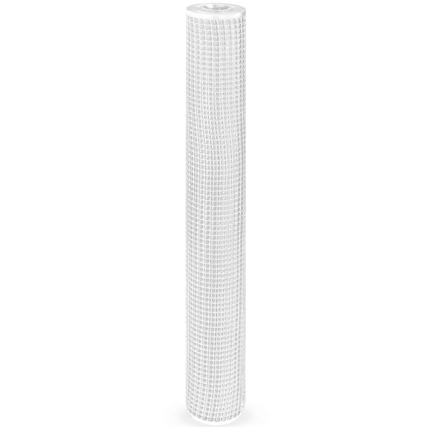BOEN 3 ft. x 15 ft. White Plastic Hardware Net HN-60004 - The Home