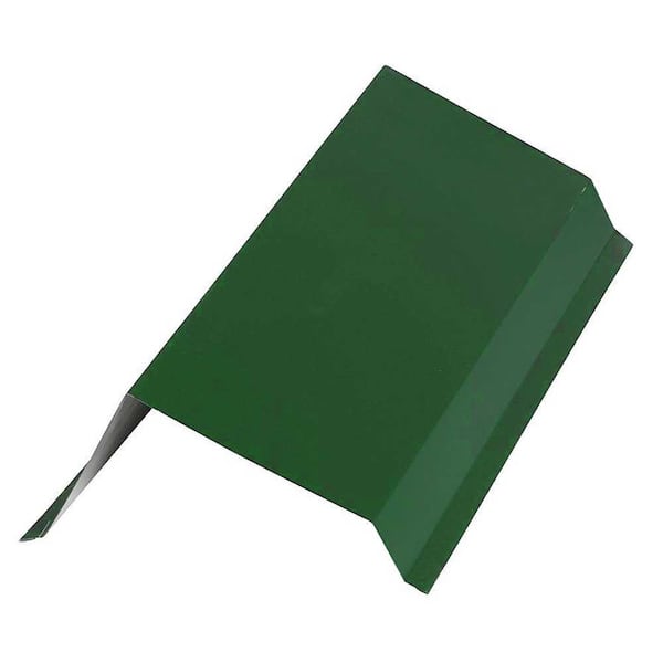 Gibraltar Building Products 65 In X 10 Ft 29 Gauge Galvalume Gr2 Gable Rake Flashing In Green 