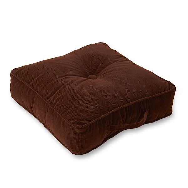 Omaha Bitter Microfiber 21 in. x 21 in. Square Floor Pillow