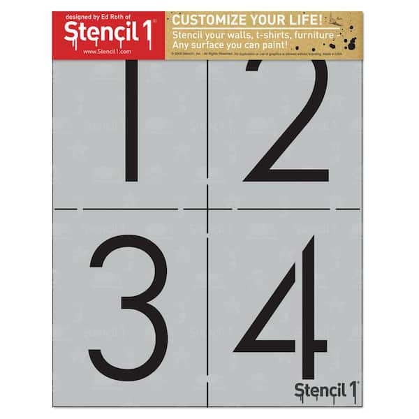 24'' x 12'' Number Kit Stencil — 1-800-Stencil