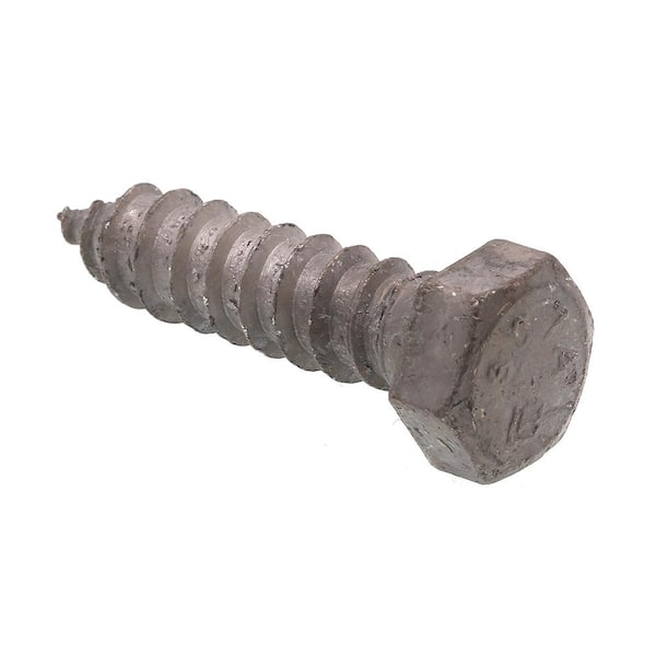 Prime-Line 1/2 in. x 2 in. A307 Grade A Hot Dip Galvanized Steel Hex Lag Screws (50-Pack)