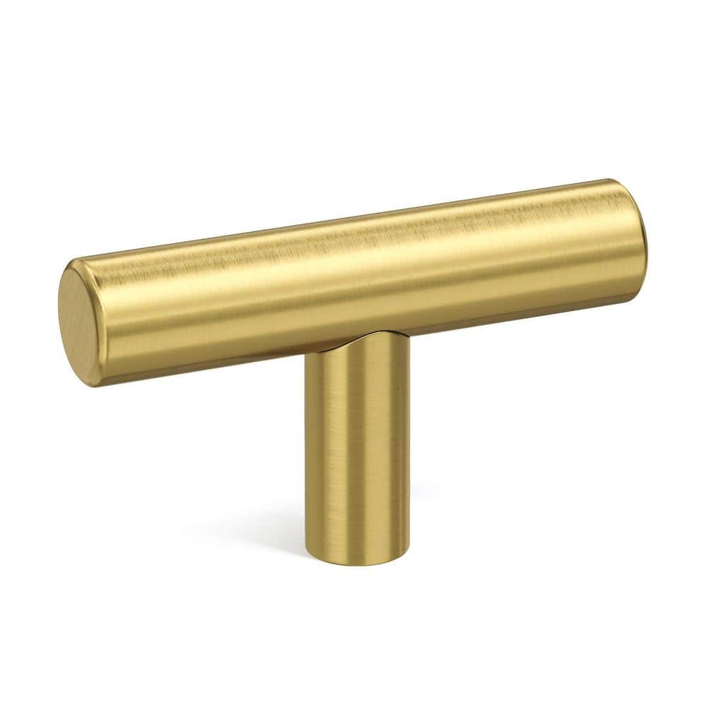10-Pack 2 in. Brushed Brass Gold Cabinet Knobs Stainless Steel Modern Style Round Drawer Pulls Hardware price history on PriceWatchPro