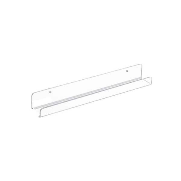 Clear 1.7 in. x 1.7 in. Plastic Floating Magazine Rack, (18-Pack ...