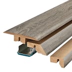 Flint Grey 0.75 in. T x 2.37 in. W x 78.7 in. L Laminate 4-in-1 Molding