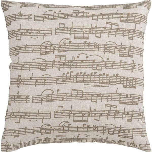 Artistic Weavers Music 22 in. x 22 in. Decorative Down Pillow-DISCONTINUED